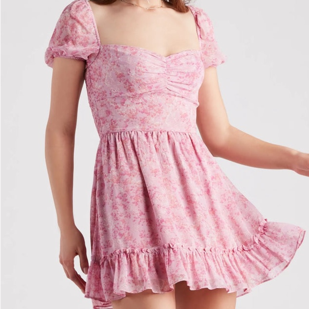 Windsor Sweet Spring Vibes Floral Skater Dress
